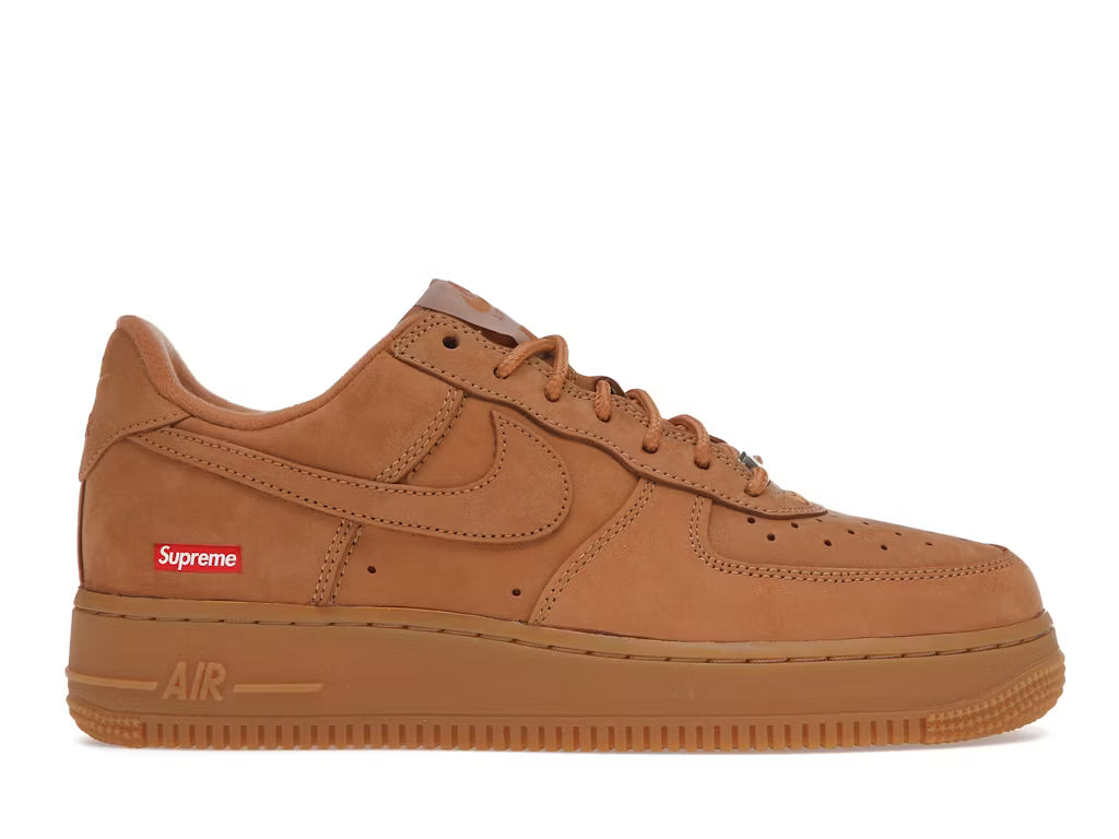 Nike Air Force 1 Low Supreme Box Logo Wheat Flax