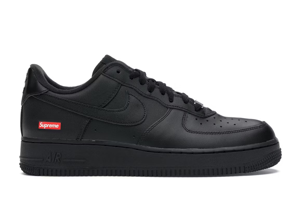 Nike Air Force 1 Low Supreme Box Logo Black – Sneakwear | India Nike Air Force 1 Low Supreme Box Logo Black – Sneakwear | India