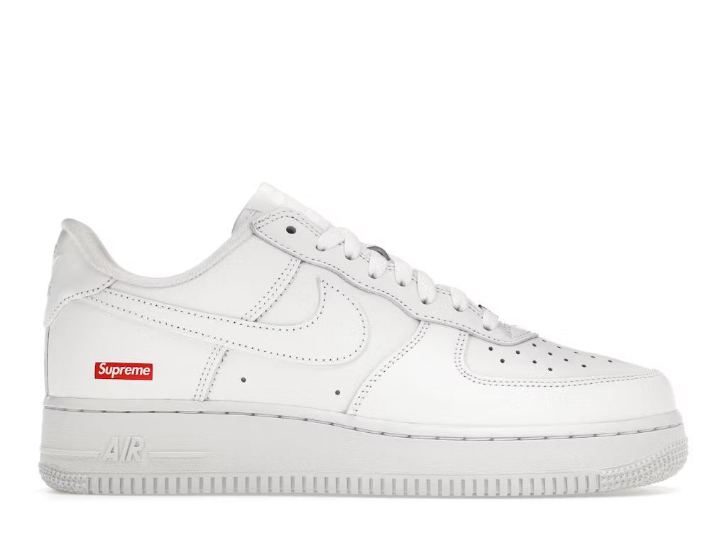 Nike Air Force 1 Low Supreme Box Logo White – Sneakwear | India Nike Air Force 1 Low Supreme Box Logo White – Sneakwear | India