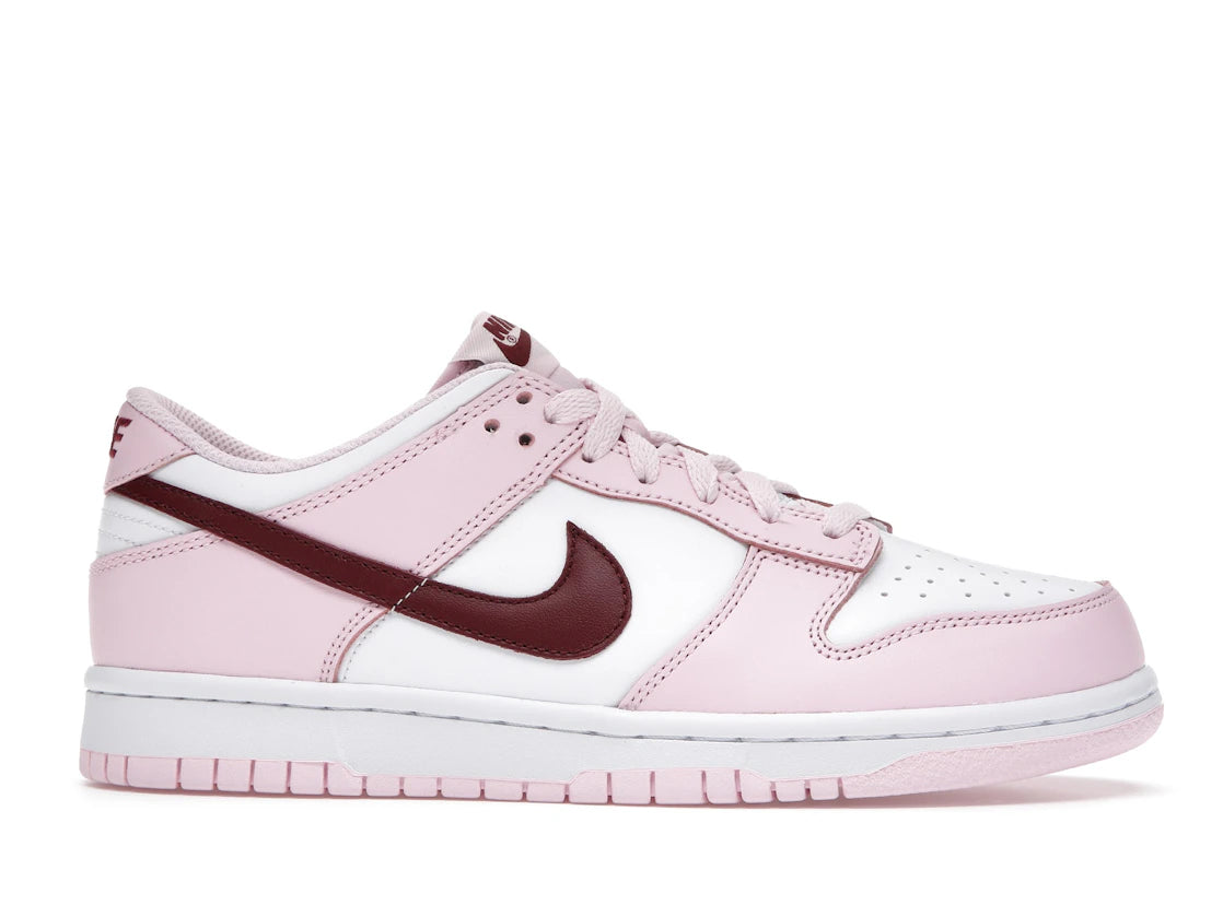 Nike Dunk Low Pink Foam Red White (GS) - 360 View 2
