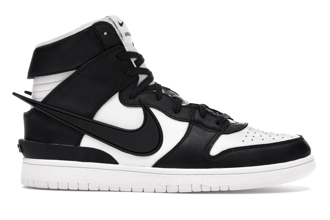 Nike Dunk High AMBUSH Black White - 360 View 2