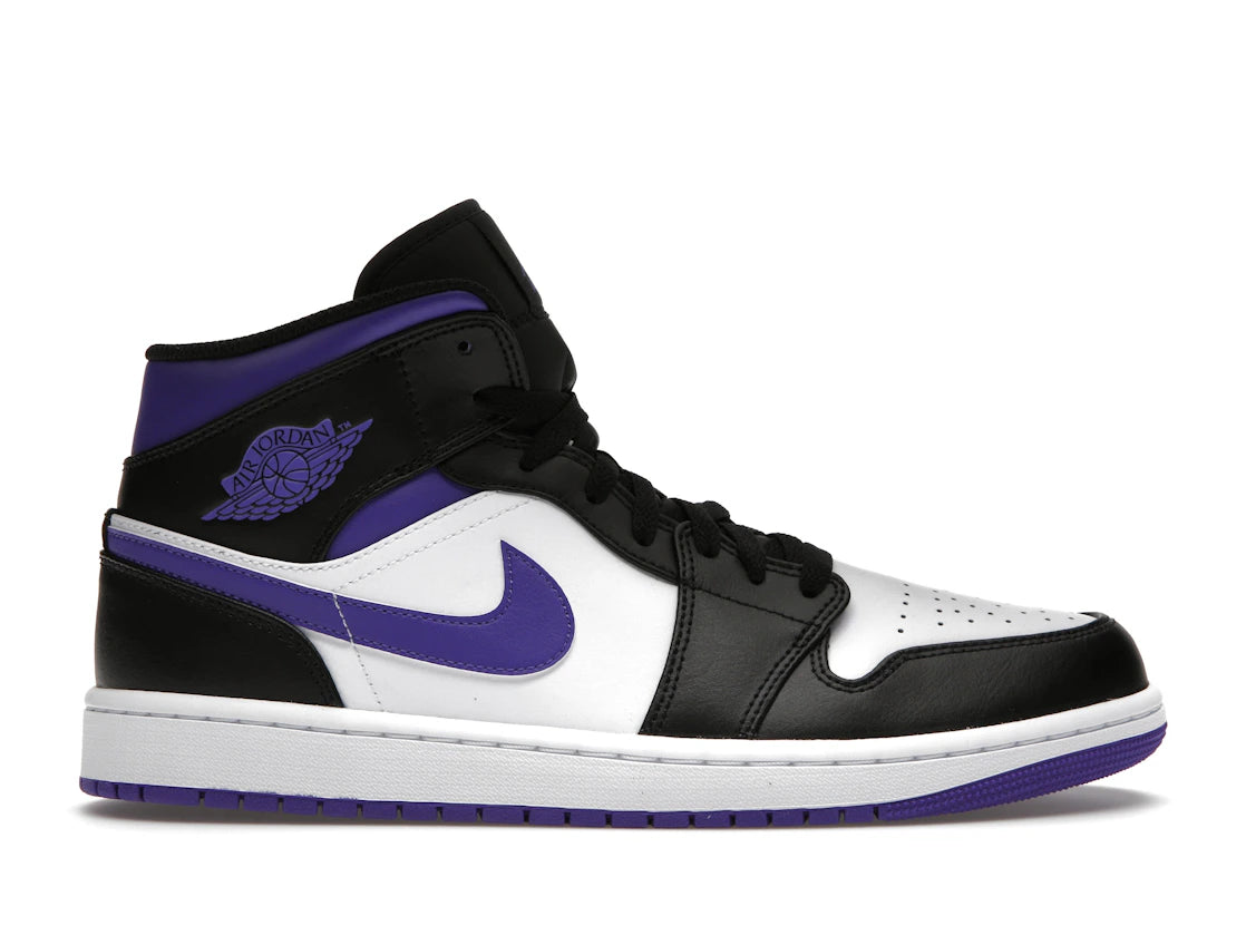 court purple black jordans mid purple