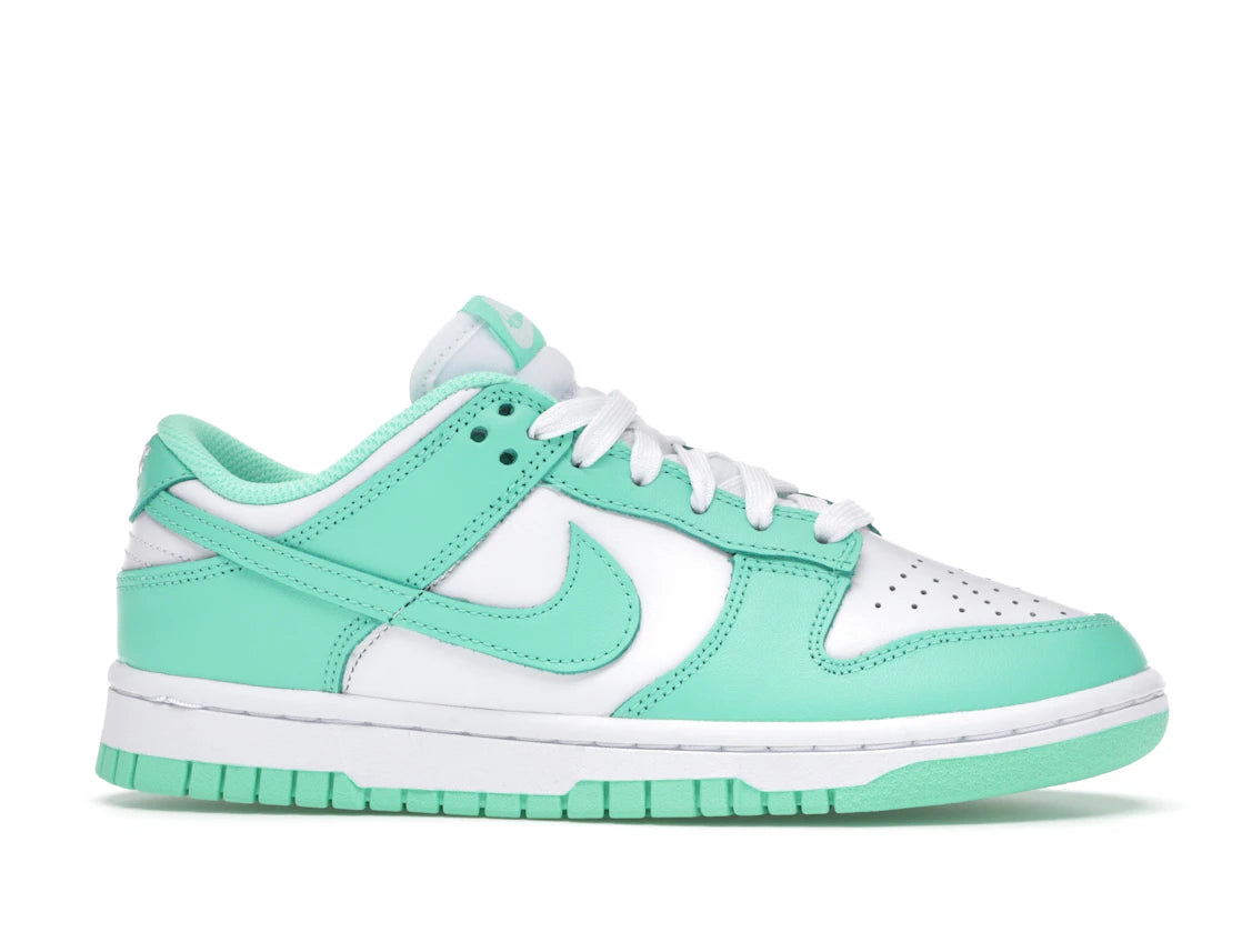Nike Dunk Low Green Glow (Women's) - 360 View 2