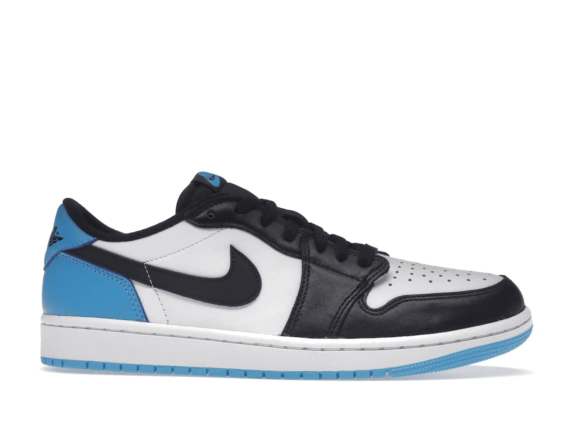 Jordan 1 Retro Low OG Black Dark Powder Blue - 360 View 2